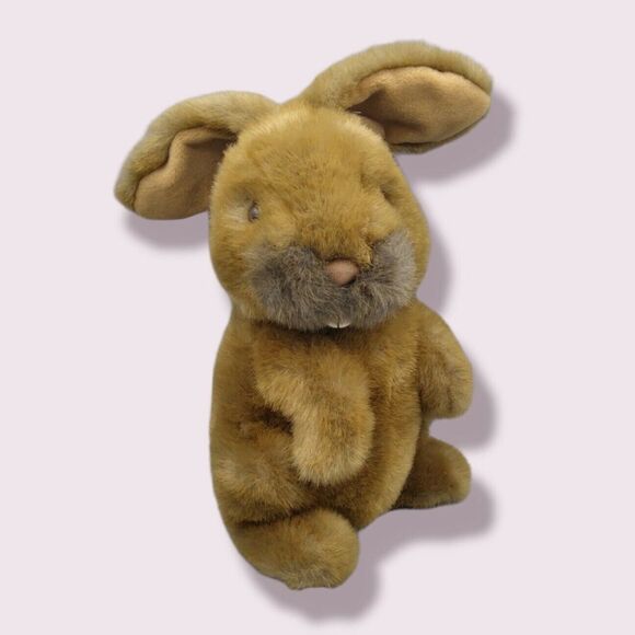 Vintage 24K Special Effects Toni Bunny Rabbit Plush Brown Realistic Buck Teeth - Picture 1 of 9